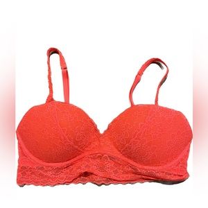 Victoria’s Secret PINK Semi Sheer Longline Lace Bralette